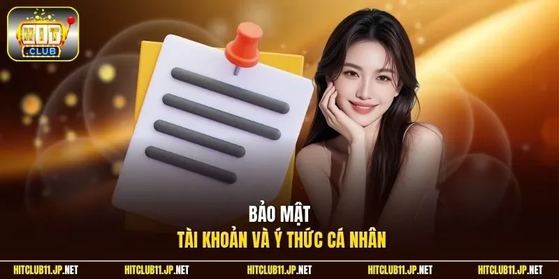 Bảo mật tài khoản và ý thức cá nhân