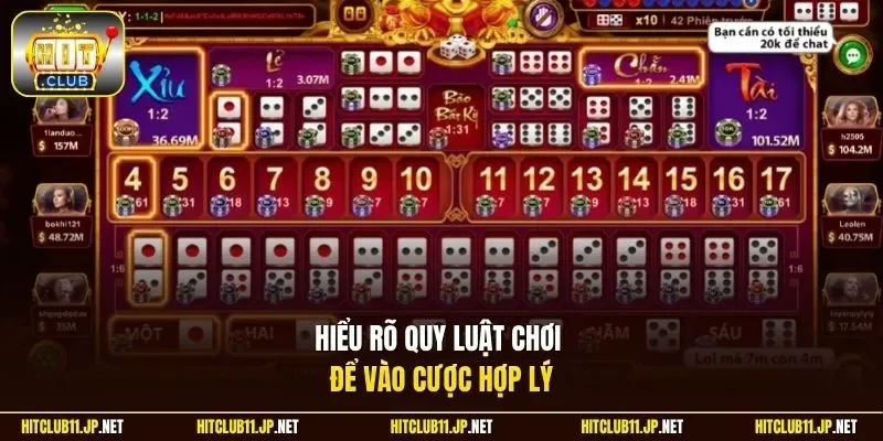 Hiểu rõ quy luật chơi để vào cược hợp lý
